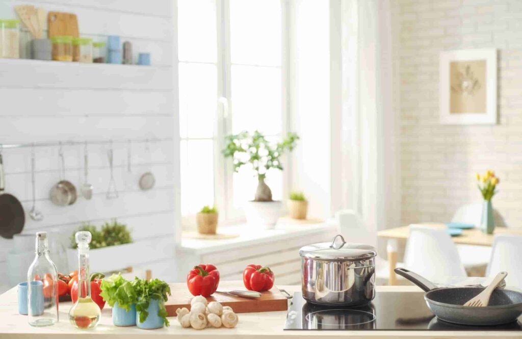 keuken met groente
